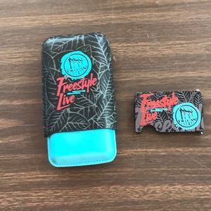 Drew Estate Freestyle Live swag accessory set - includes cigar case & money clip